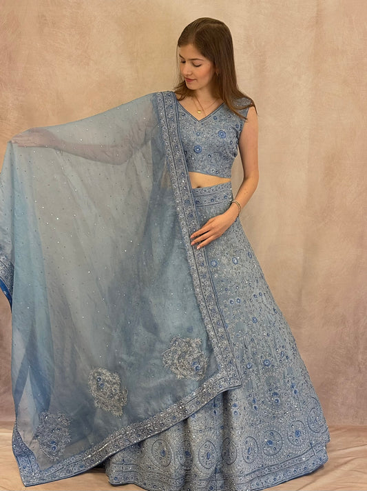 Firoza Bloom Lehenga