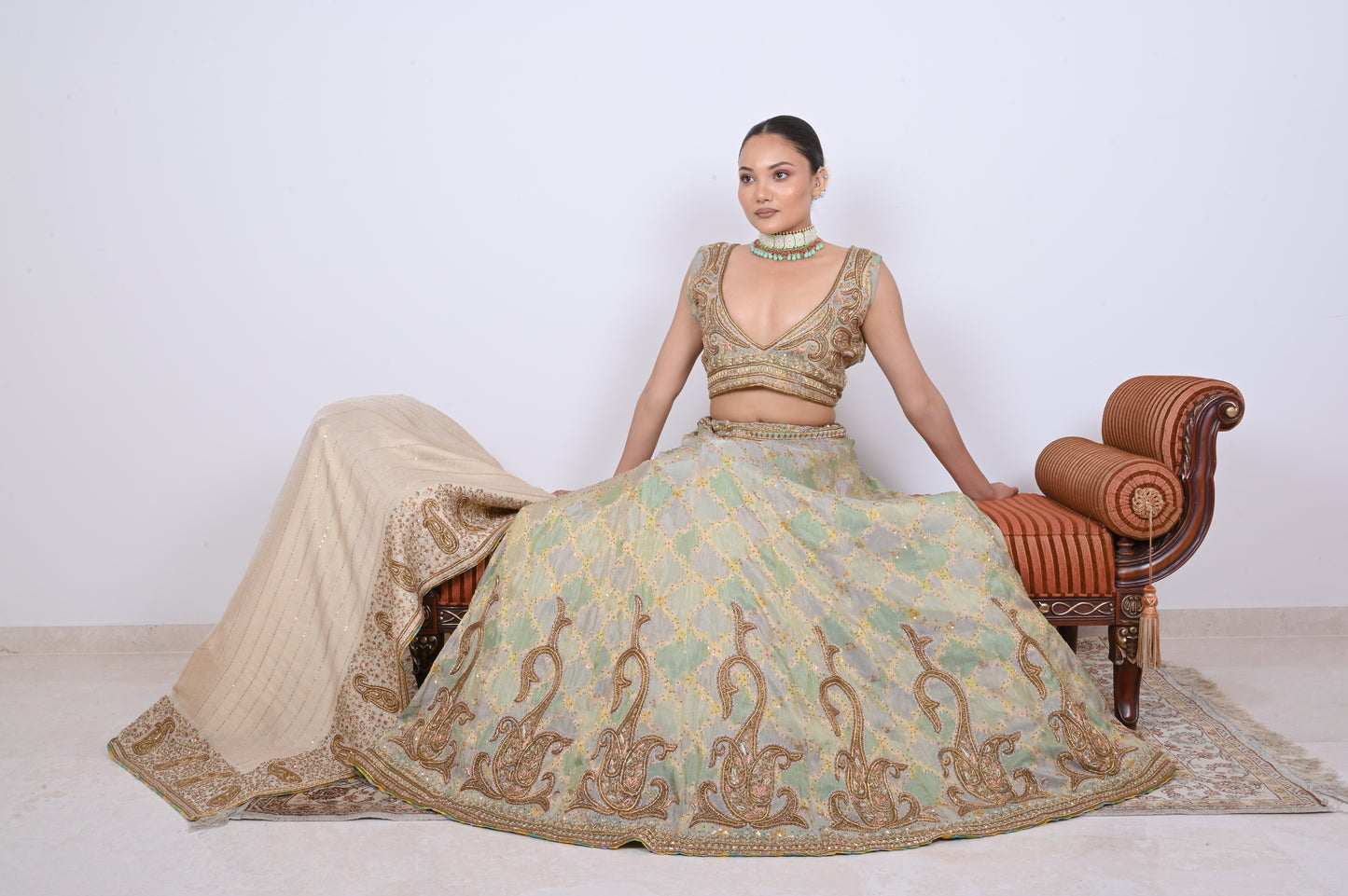 Pistaa Lehenga