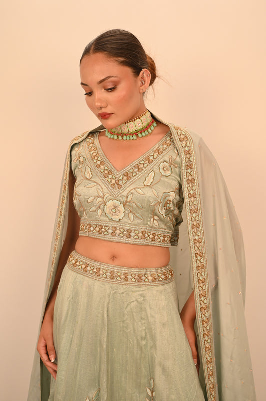 Mint Lehenga