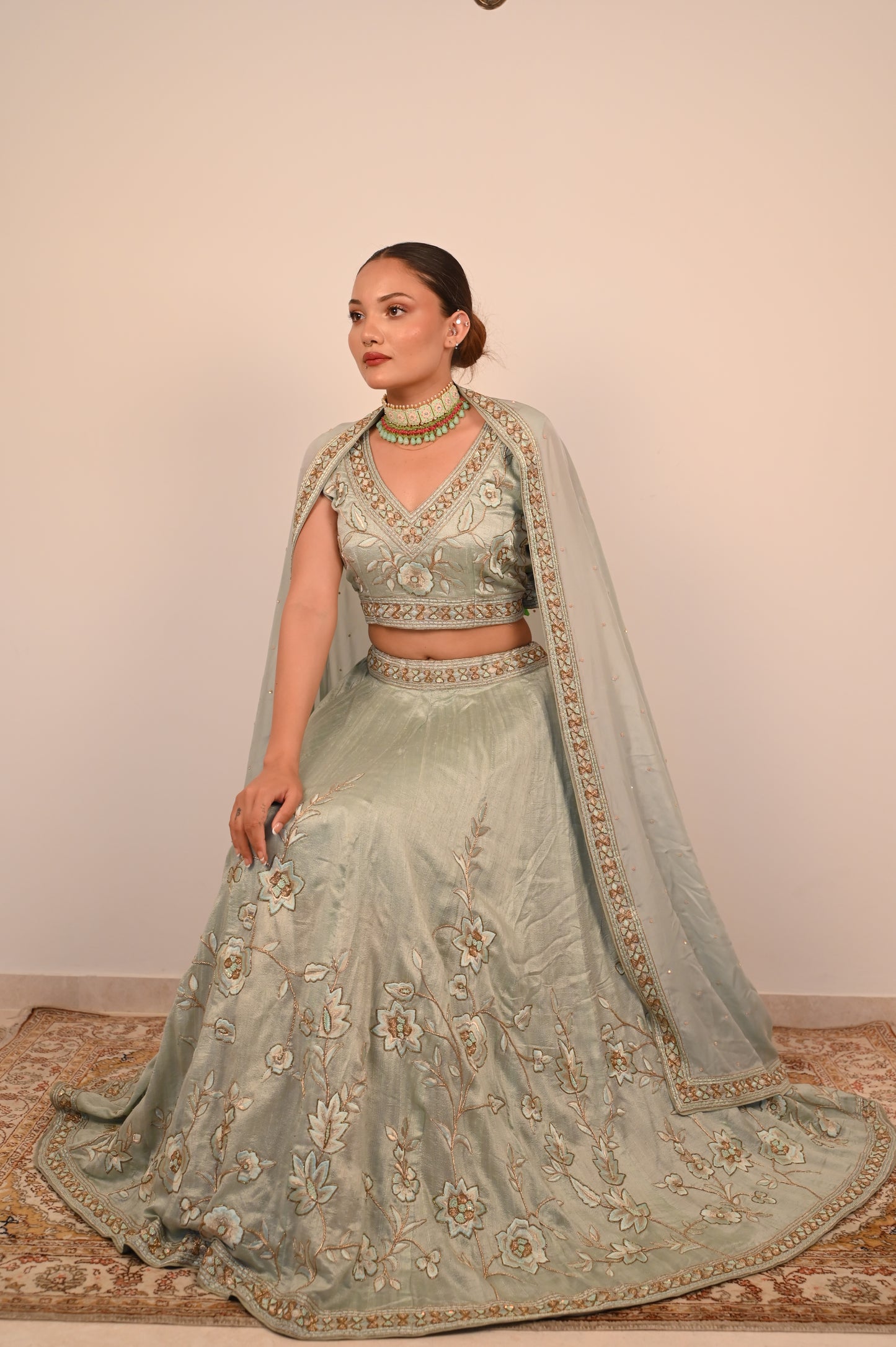 Mint Lehenga