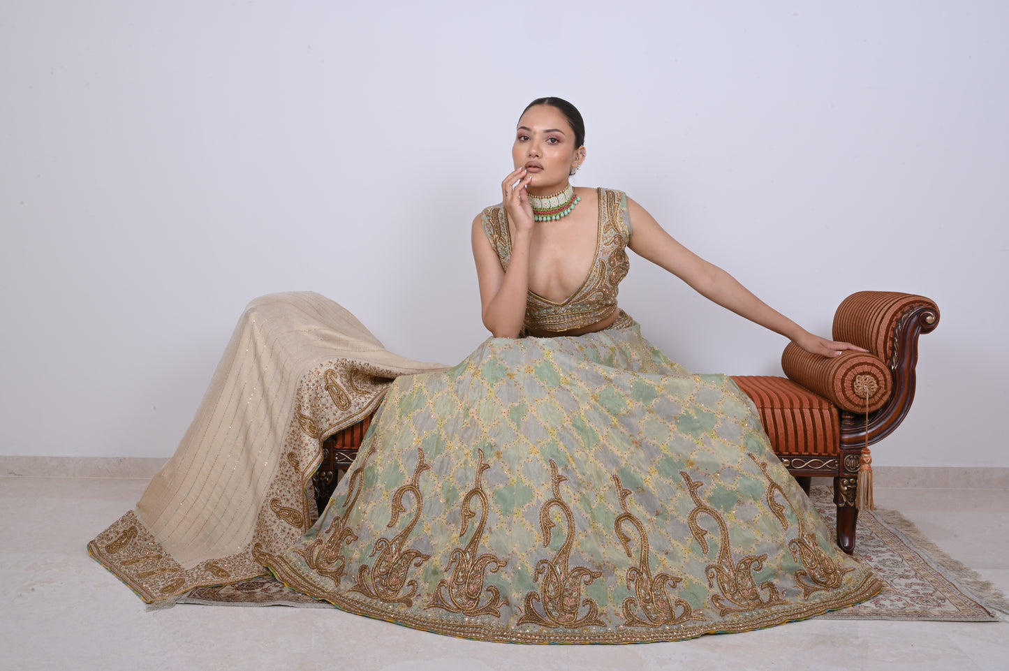 Pistaa Lehenga