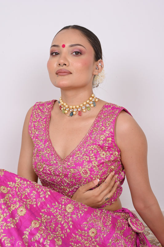 Rani Gulab Lehenga