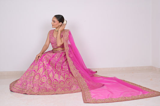 Rani Gulab Lehenga