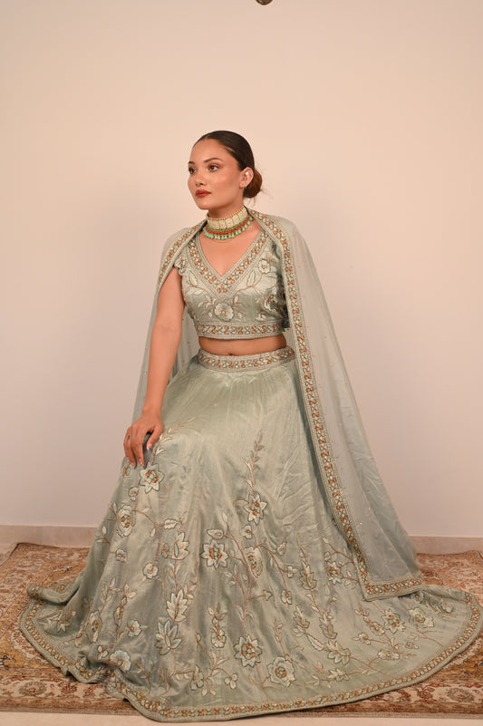 Mint Lehenga